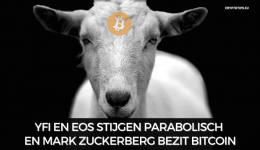 YFI en EOS stijgen parabolisch en Mark Zuckerberg bezit Bitcoin