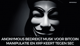 Anonymous bedreigt Musk voor Bitcoin manipulatie en XRP keert tegen SEC