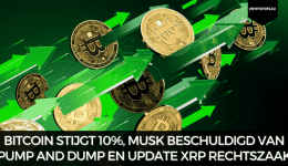 Bitcoin stijgt 10%, Musk beschuldigd van pump and dump en update XRP rechtszaak
