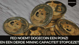 FED noemt Dogecoin een Ponzi en een derde mining capaciteit stopgezet
