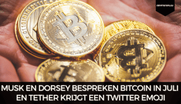 Musk en Dorsey bespreken Bitcoin in juli en Tether krijgt een Twitter emoji