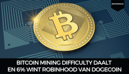Bitcoin mining difficulty daalt en 6% wint Robinhood van Dogecoin