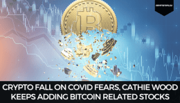 Crypto Fall On Covid Fears, Cathie Wood Keeps Adding Bitcoin Related Stocks