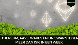 Ethereum, Aave, Waves en Uniswap stijgen meer dan 15% in een week