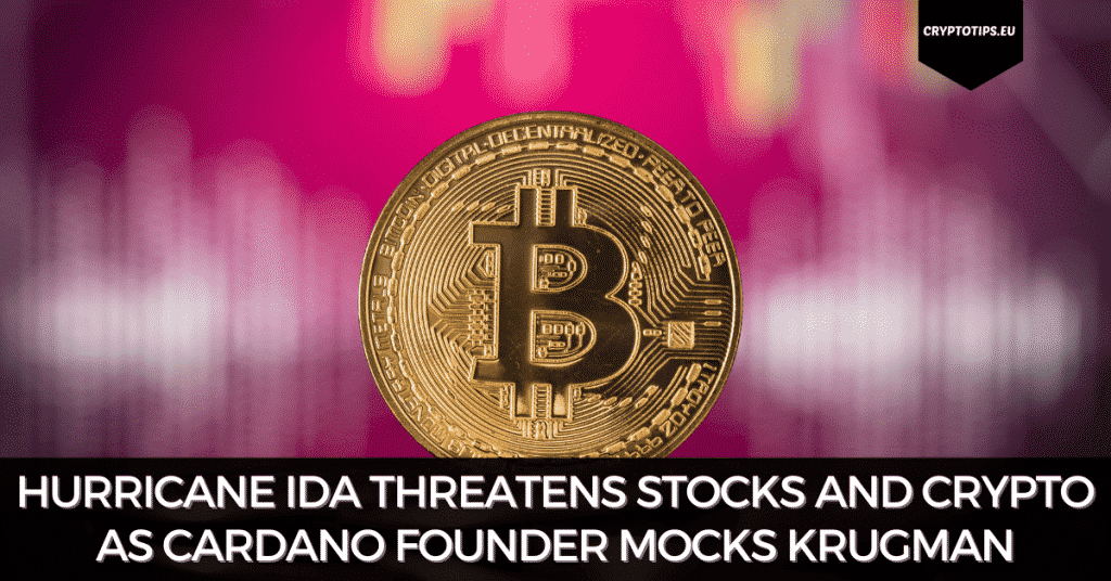 Hurricane Ida Threatens Stocks And Crypto As Cardano Founder Mocks Krugman