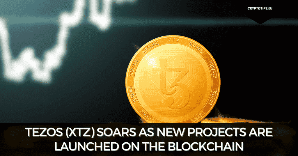 Tezos (XTZ) Soars as New Projects Are Launched On The Blockchain
