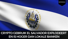 Crypto gebruik El Salvador explodeert en is hoger dan lokale banken