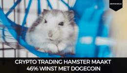 Crypto trading hamster maakt 46% winst met Dogecoin