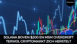 Solana boven $200 en MSM overdrijft terwijl cryptomarkt zich herstelt