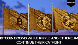 Bitcoin Booms While Ripple And Ethereum Continue Their Catfight