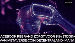 Facebook rebrand zorgt voor 91% stijging van metaverse coin Decentraland (MANA)