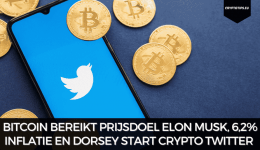 Bitcoin bereikt prijsdoel Elon Musk, 6,2% inflatie en Dorsey start Crypto Twitter