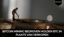 Bitcoin mining bedrijven holden BTC in plaats van verkopen