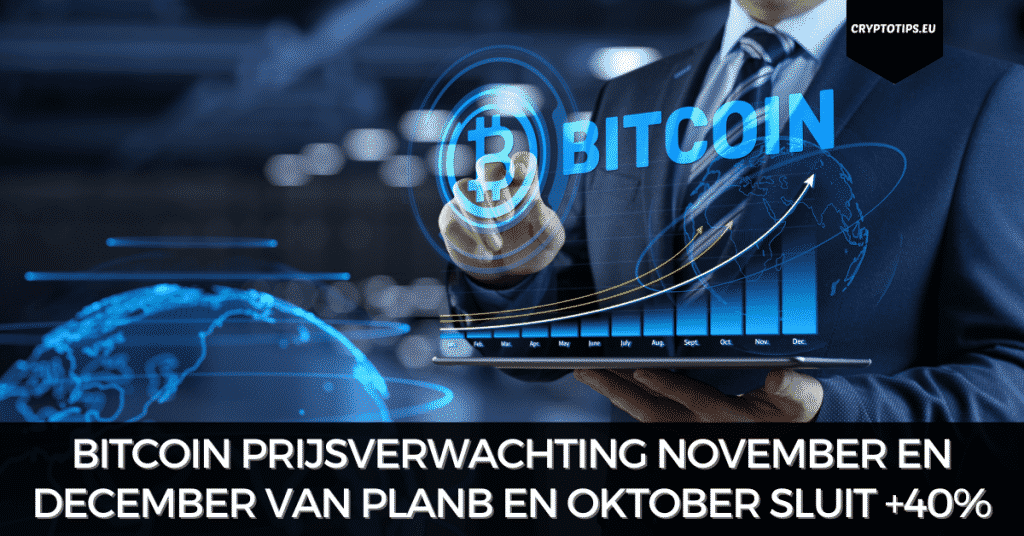 Bitcoin prijsverwachting november en december van PlanB en oktober sluit +40%