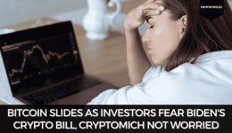 Bitcoin Slides As Investors Fear Biden's Crypto Bill, CryptoMich Not Worried