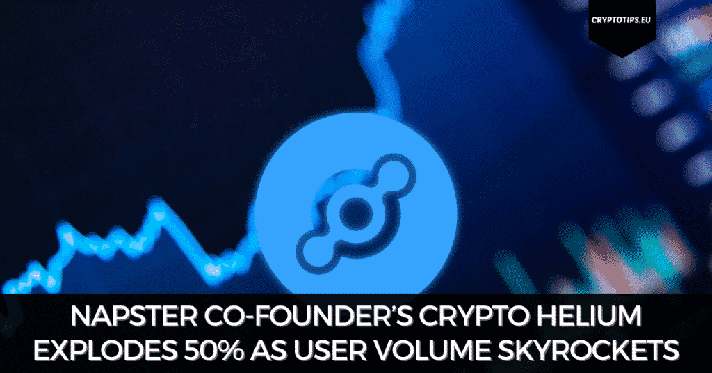 Napster Co-Founder’s Crypto Helium Explodes 50% As User Volume Skyrockets