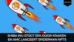 Shiba Inu stijgt 35% door Kraken en AMC lanceert Spiderman NFT's