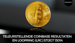 Teleurstellende Coinbase resultaten en Loopring (LRC) stijgt 130%