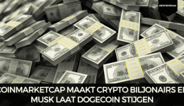 CoinMarketCap maakt crypto biljonairs en Musk laat Dogecoin stijgen