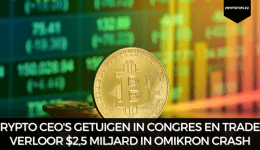 Crypto CEO's getuigen in congres en trader verloor $2,5 miljard in omikron crash