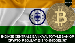 Indiase Centrale Bank wil totale ban op crypto, regulatie is "onmogelijk"