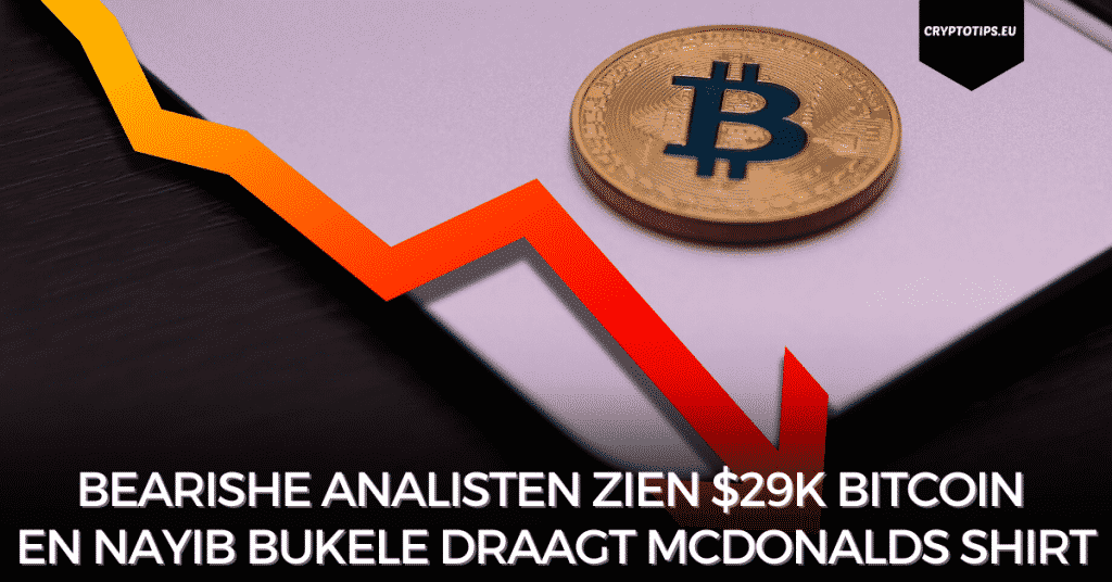 Bearishe analisten zien $29k Bitcoin en Nayib Bukele draagt McDonalds shirt
