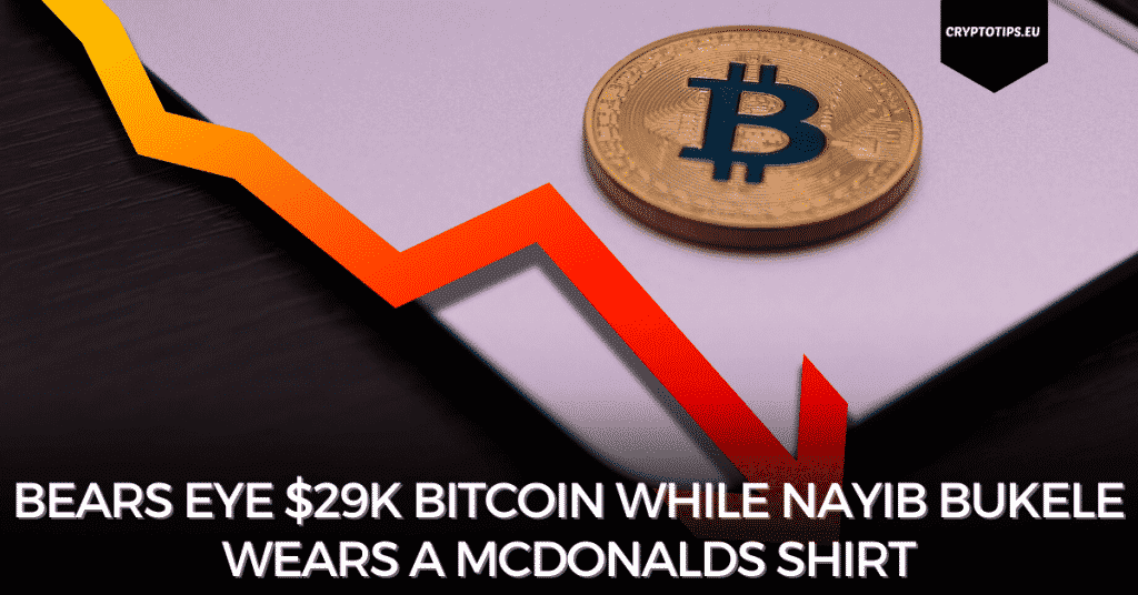 Bears Eye $29k Bitcoin While Nayib Bukele Wears A McDonalds Shirt