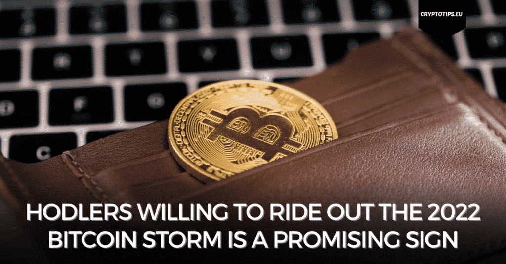 HODLers Willing To Ride Out The 2022 Bitcoin Storm Is A Promising Sign