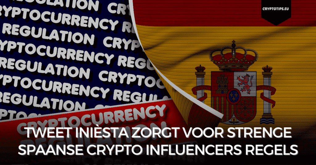 Tweet Inièsta zorgt voor strenge Spaanse crypto influencers regels