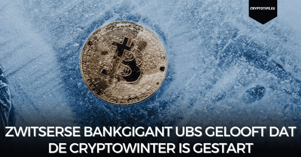 Zwitserse bankgigant UBS gelooft dat de cryptowinter is gestart