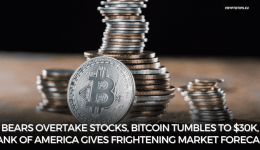 Bears Overtake Stocks, Bitcoin Tumbles To $30K, Bank Of America Gives Frightening Market Forecast