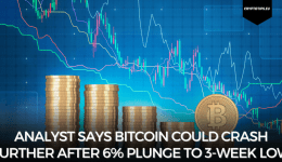 Analyst Says Bitcoin Could Crash Further After 6% Plunge To 3-Week Low