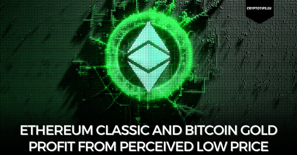 Ethereum Classic and Bitcoin Gold Profit From Perceived Low Price
