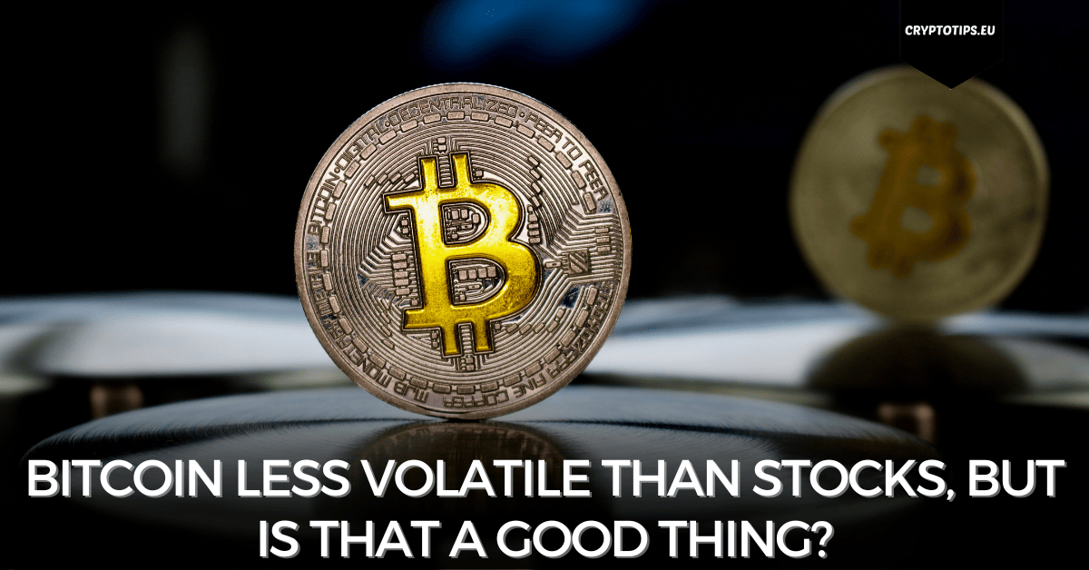 bitcoin less volatile than stocks