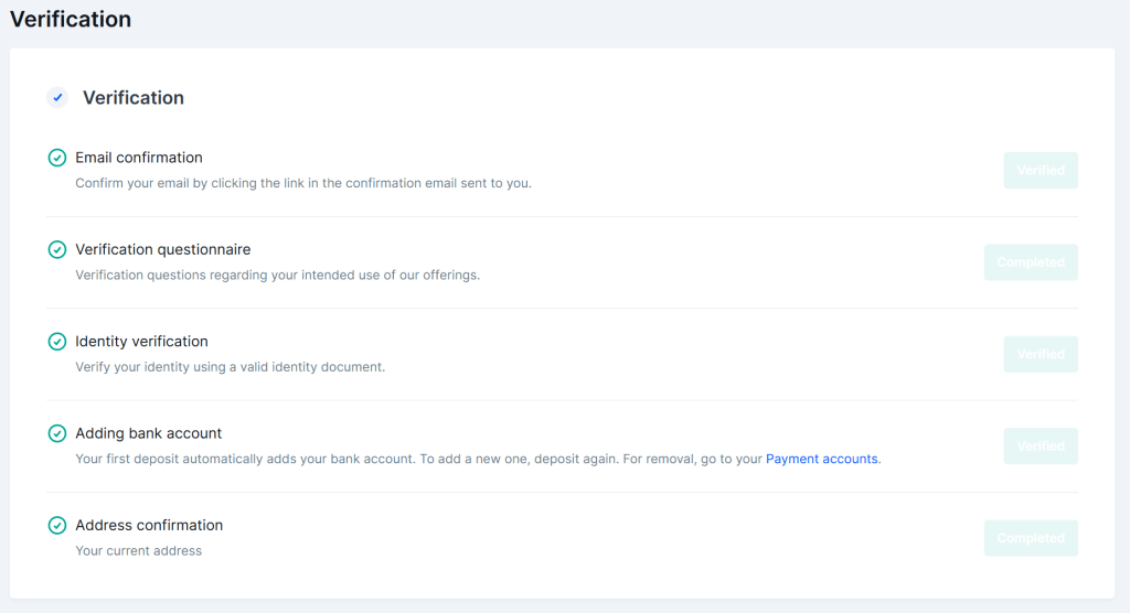 Bitvavo Verification
