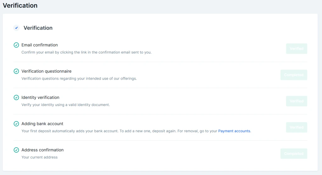 Bitvavo Verification