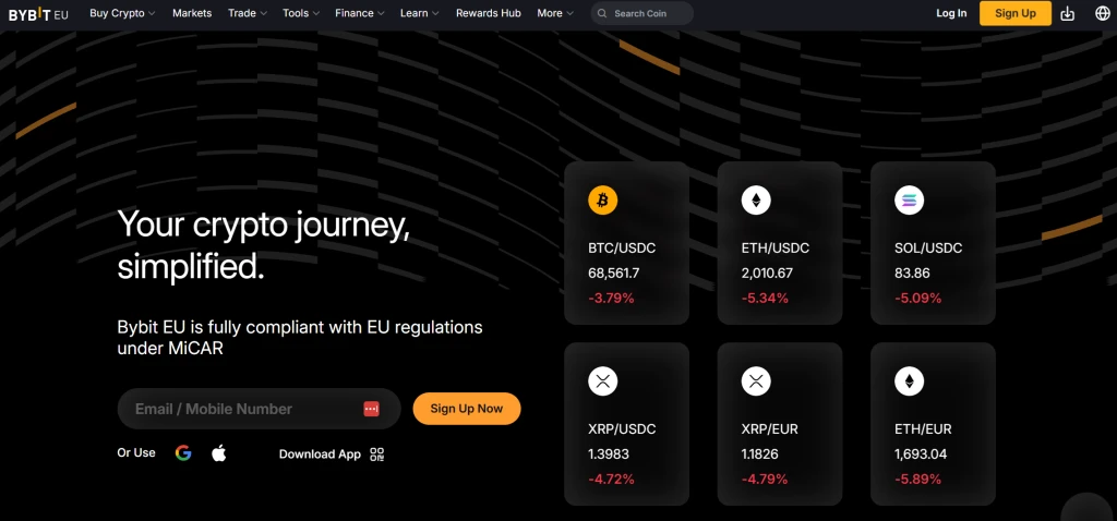 Bybit EU Website