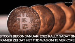 Bitcoin begon Januari-2023 rally nadat Jim Cramer zei dat het tijd was om te verkopen