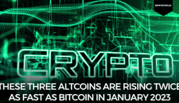 These three altcoins are rising twice as fast as Bitcoin in January 2023