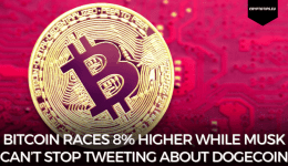 Bitcoin races 8% higher while Musk can’t stop Tweeting about Dogecoin