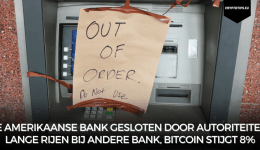 3e Amerikaanse bank gesloten door autoriteiten, lange rijen bij andere bank, Bitcoin stijgt 8%