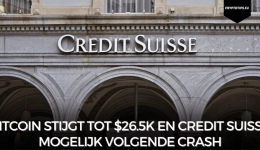 Bitcoin stijgt tot $26.5k en Credit Suisse mogelijk volgende crash