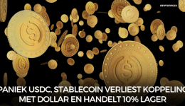 Paniek USDC, stablecoin verliest koppeling met dollar en handelt 10% lager