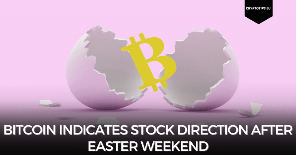 Bitcoin indicates stock direction after Easter weekend