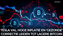 Tesla val, hoge inflatie en ‘gezonde’ correctie leiden tot lagere Bitcoin