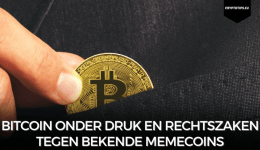 Bitcoin onder druk en rechtszaken tegen bekende memecoins