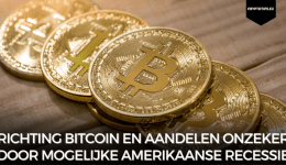 Richting Bitcoin en aandelen onzeker door mogelijke Amerikaanse recessie