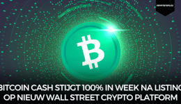 Bitcoin Cash stijgt 100% in week na listing op nieuw Wall Street crypto platform