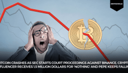 Bitcoin crashes as SEC starts court proceedings against Binance, Crypto influencer receives 1,5 million dollars for 'nothing' and Pepe keeps falling