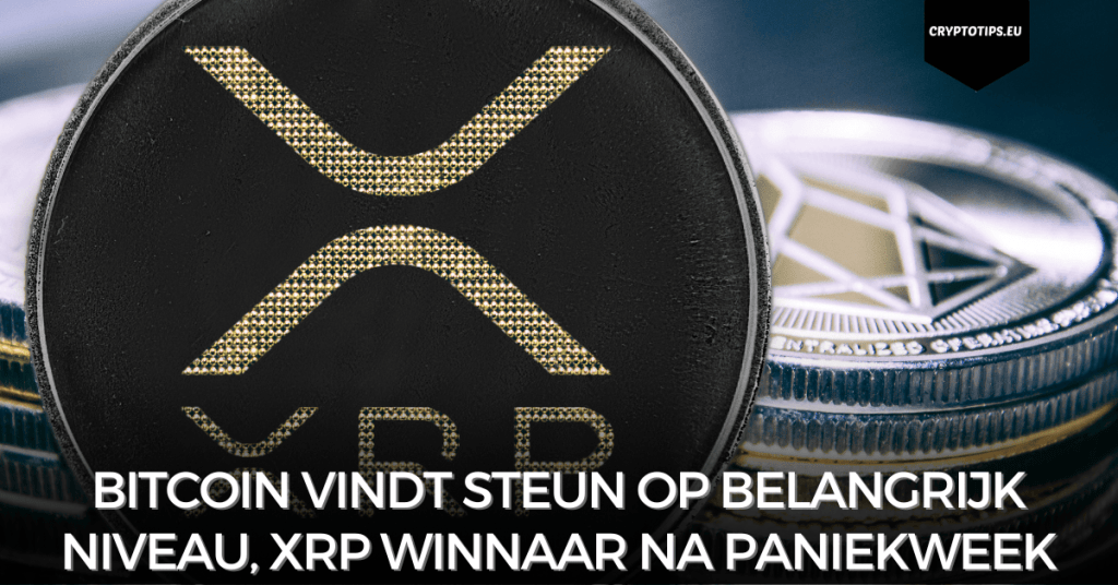 Bitcoin vindt steun op belangrijk niveau, XRP winnaar na paniekweek